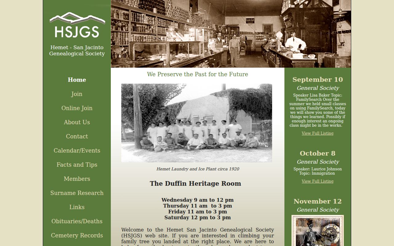 Hemet genealogy resources that supplement the telephone-page collection